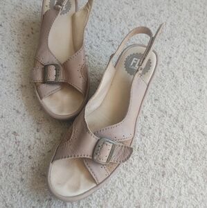 FLY‎ London Yaga Women's Slingback Open toe wedge